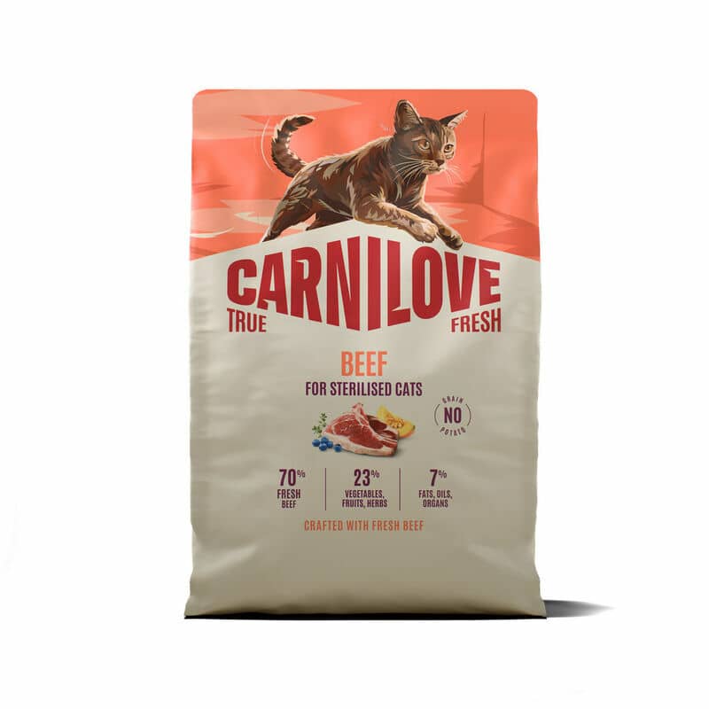 Carnilove True Fresh Sterilised Beef kaķu barība sterilizētiem kaķiem 2 kg